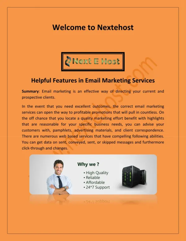 best email service provider for business, bulk email marketing service - nextehost