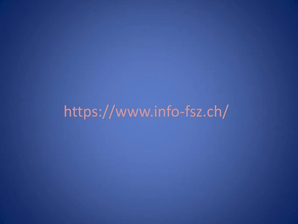 https www info fsz ch