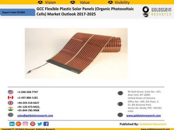GCC Flexible Plastic Solar Panels Industry