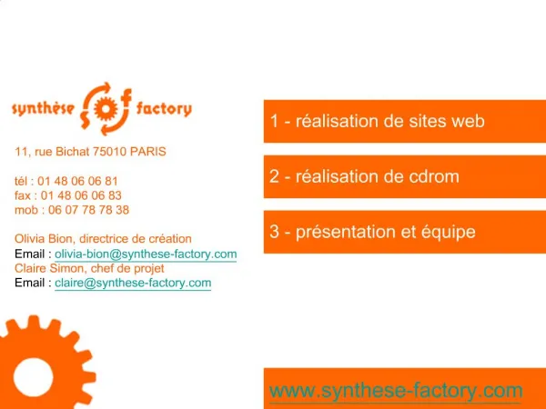 1 - r alisation de sites web