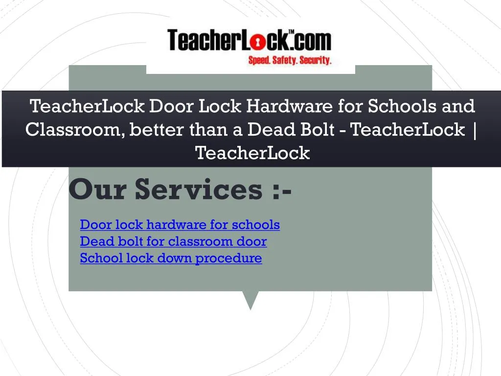 teacherlock door lock hardware for schools