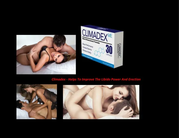 Climadex - What It's Really Work For Male Enhancement