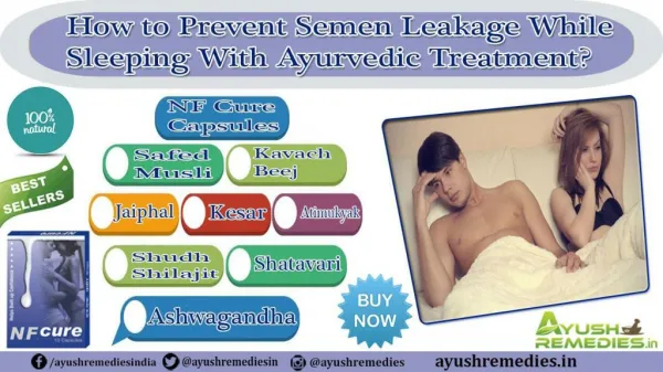 How to Prevent Semen Leakage While Sleeping With Ayurvedic Treatment?