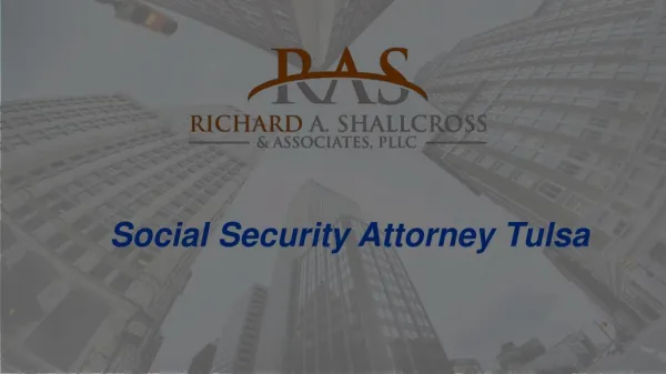 Best Social Security Attorney Tulsa at Shallcrosslaw