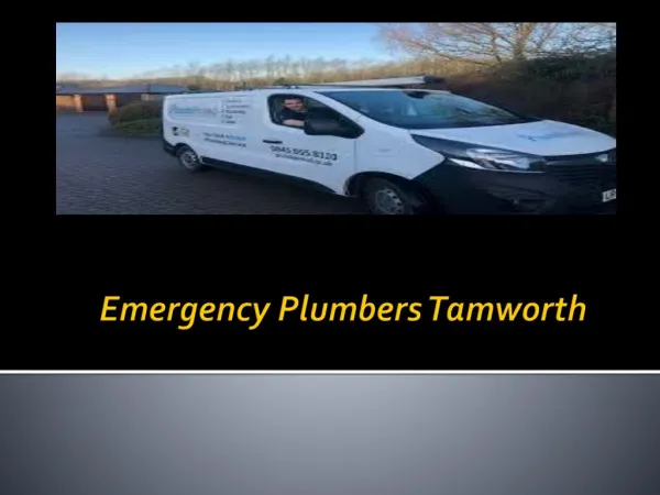 Emergency Plumbers Tamworth