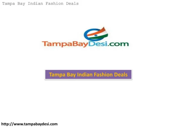 TampaBayDesi – Tampa Bay Indian Fashion Deals