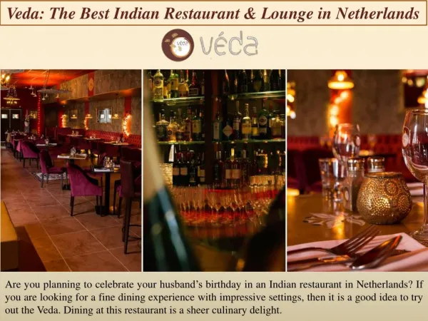 Veda The Best Indian Restaurant & Lounge in Netherlands