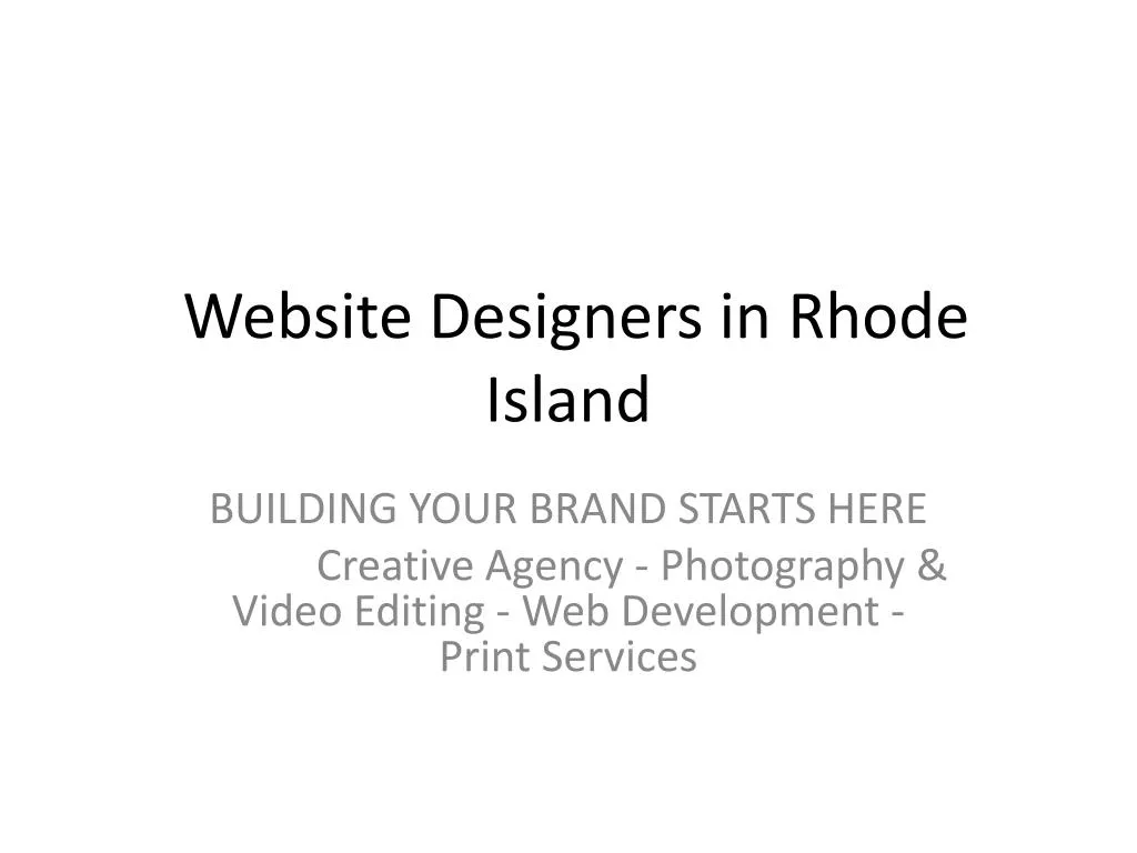 website designers in rhode island