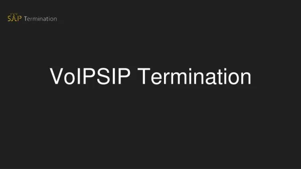 Sip termination provider -voipsip termination