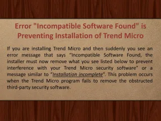How to Install/Uninstall Trend Micro Antivirus? - slide 1