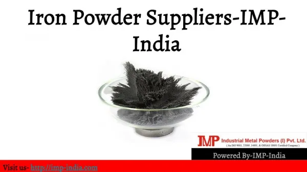 Iron Powder Suppliers-IMP-India
