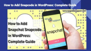 How to Add Snapchat Snapcode in WordPress: Complete Guide - slide 1