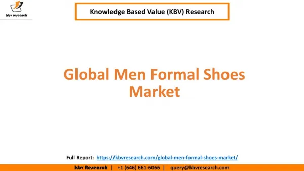 Global Men Formal Shoes Market Size and Market Share