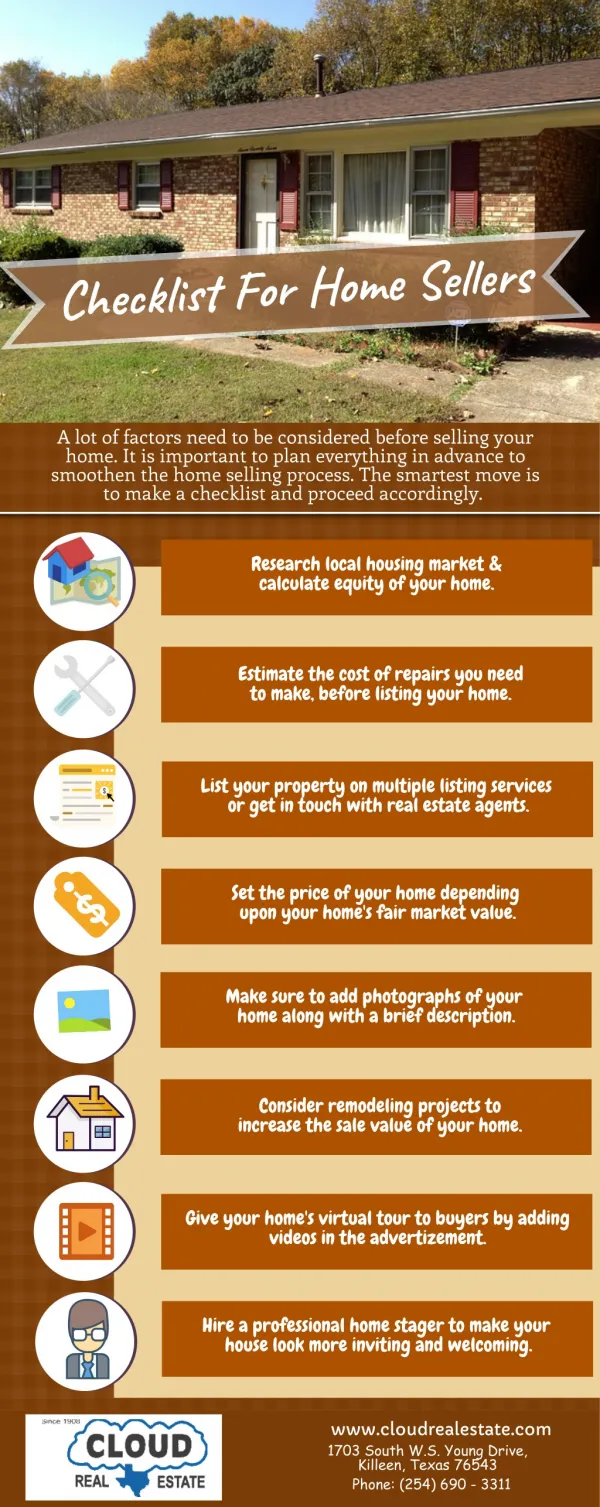Checklist For Home Sellers