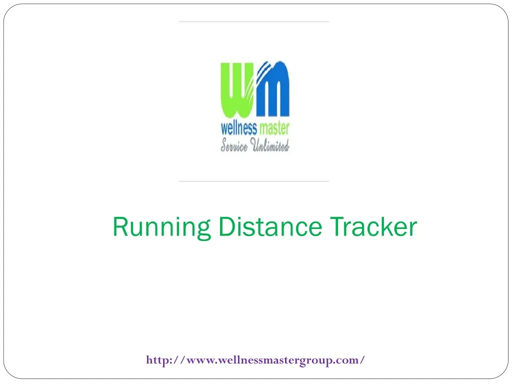 running distance tracker