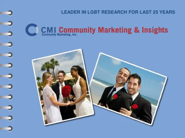 CMI's LGBT Research, Tourism and Panel