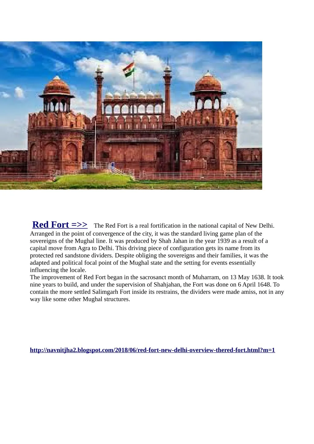 red fort the red fort is a real fortification