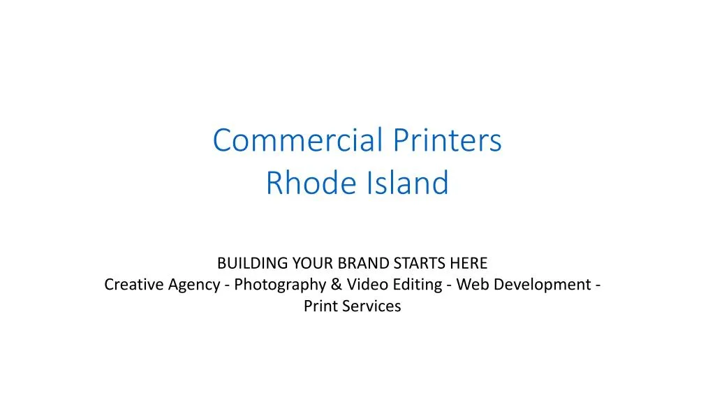 commercial printers rhode island