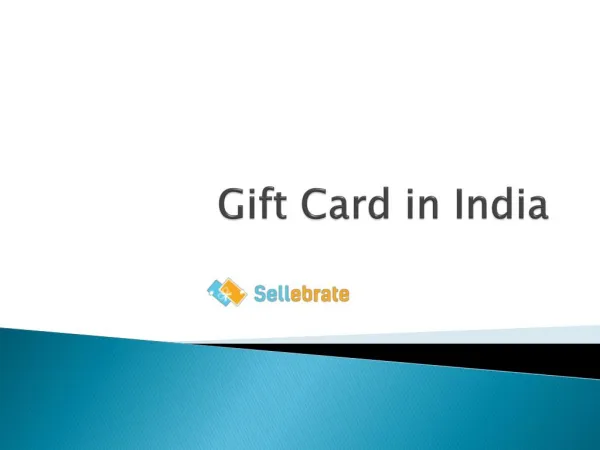 Gift Card in India