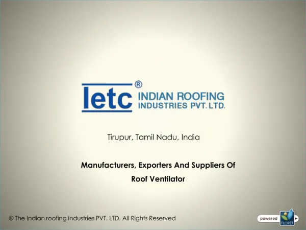 Roof Ventilator Manufacturers