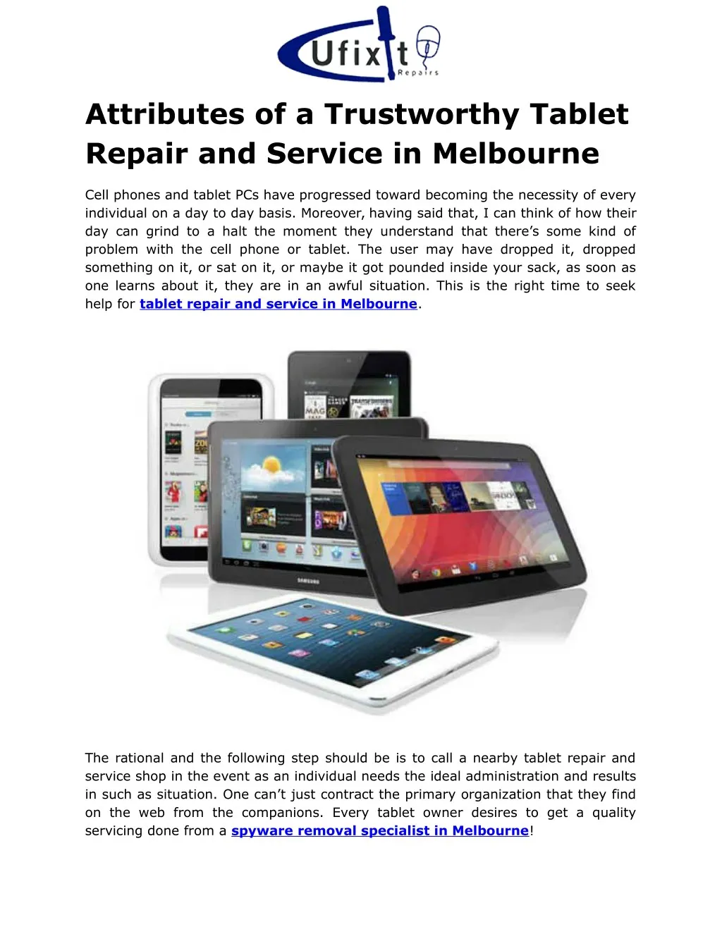 attributes of a trustworthy tablet repair