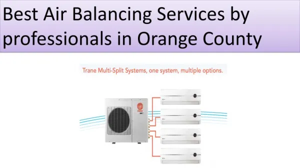 Best Air Balancing Services by professionals in Orange County