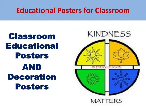 Classroom posters for high school