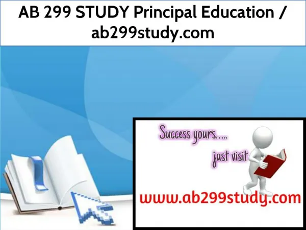 AB 299 STUDY Principal Education / ab299study.com