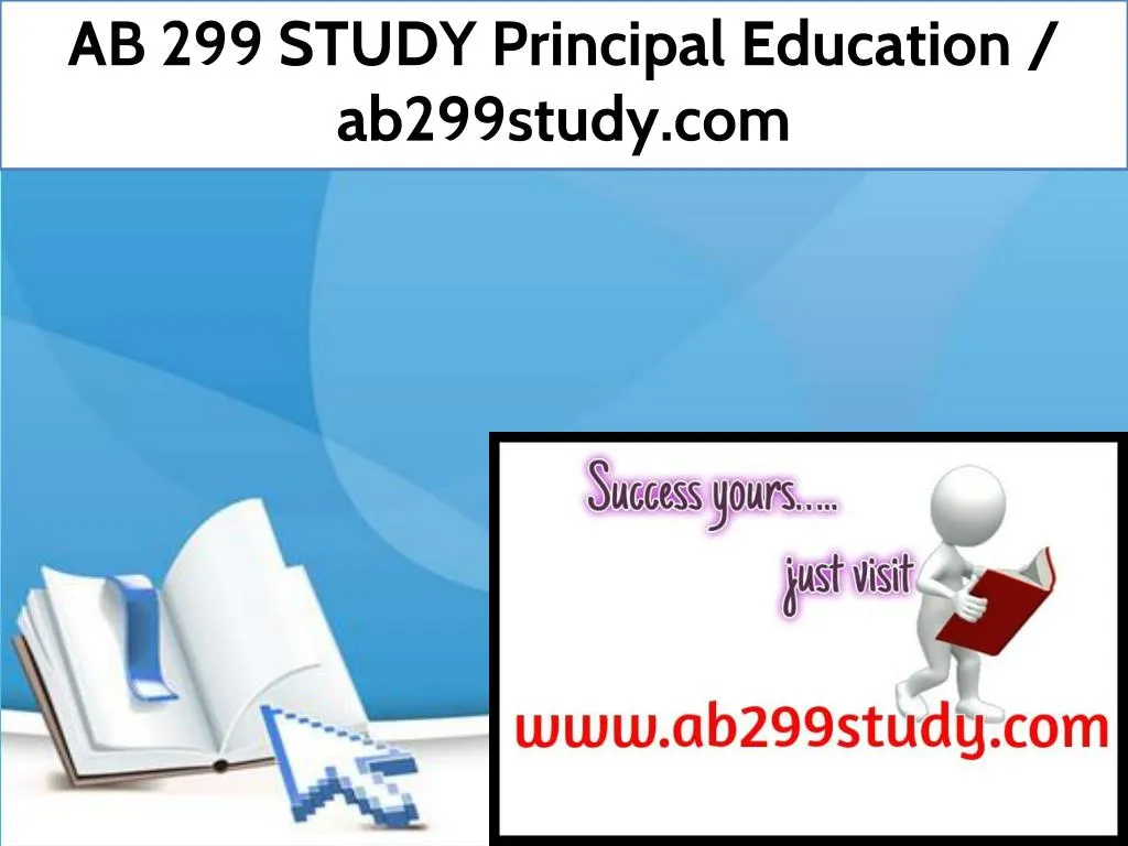 ab 299 study principal education ab299study com