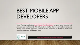 Best Mobile App Developers - slide 1