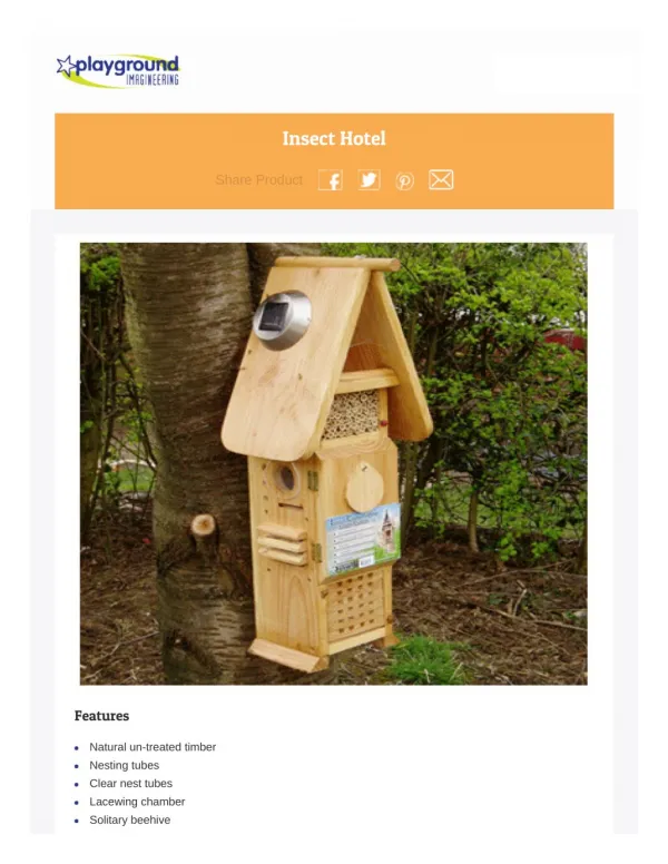 Insect Hotel - PLAYGROUND IMAGINEERING