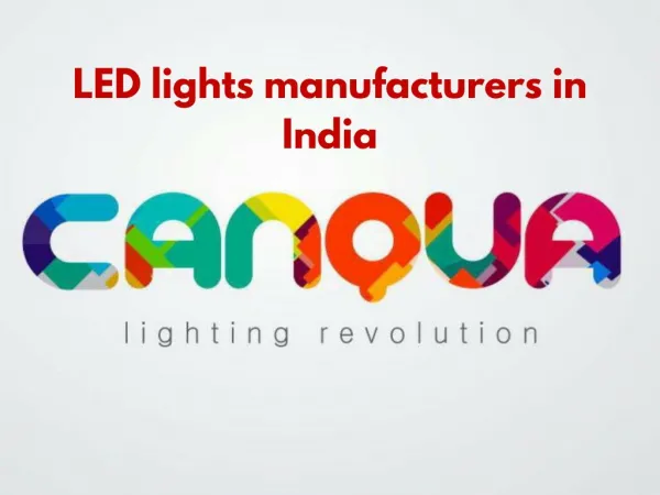 LED light manufacturers in Delhi