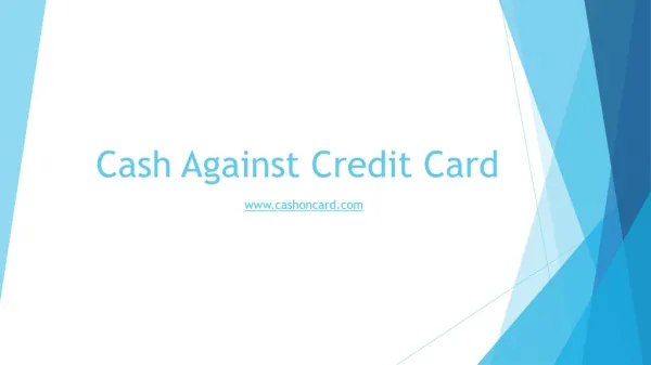 Cash Against Credit Card