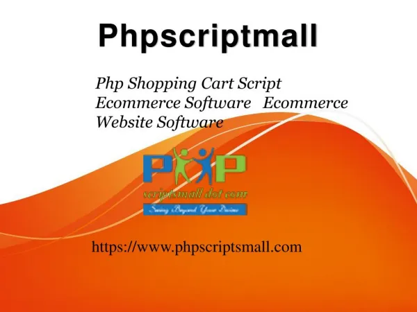Php Shopping Cart Script - Ecommerce Software - Ecommerce Website Software