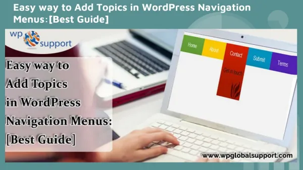 Easy way to Add Topics in WordPress Navigation Menus: [Best Guide]