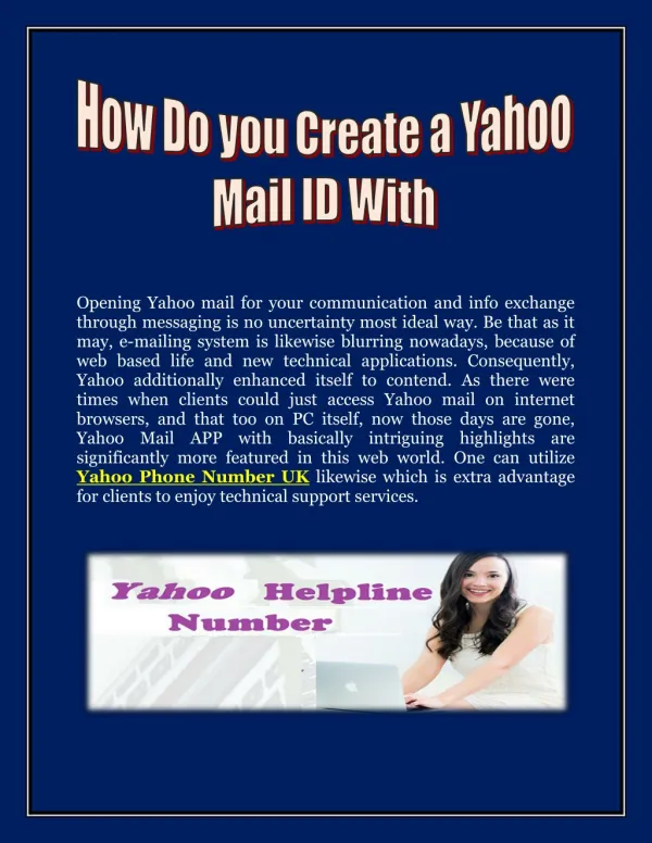 How do you create yahoo mail id with gmail