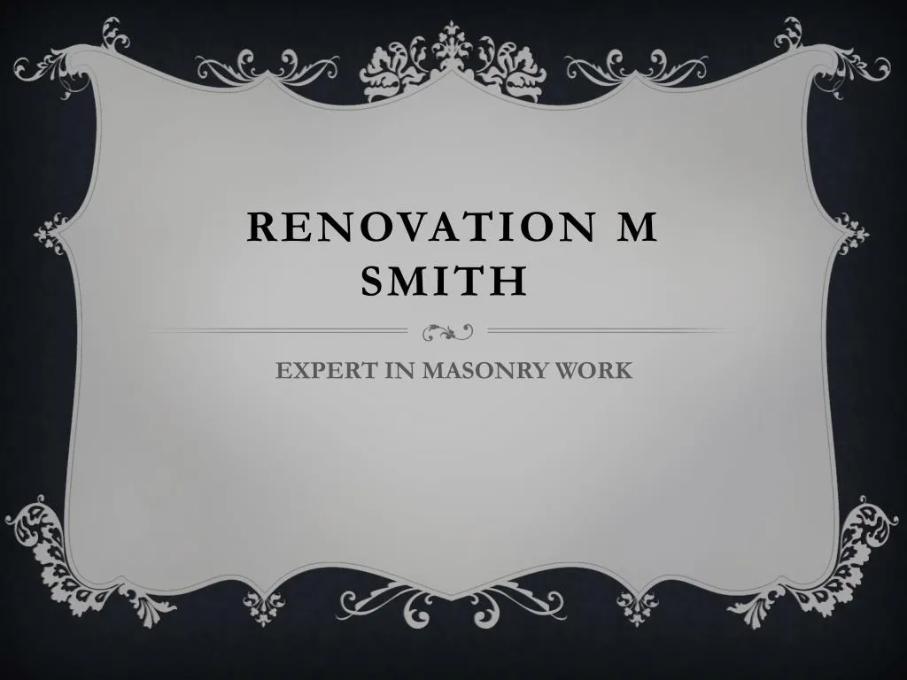 renovation m smith