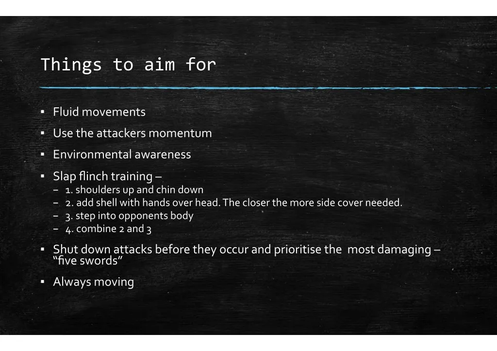 things to aim for