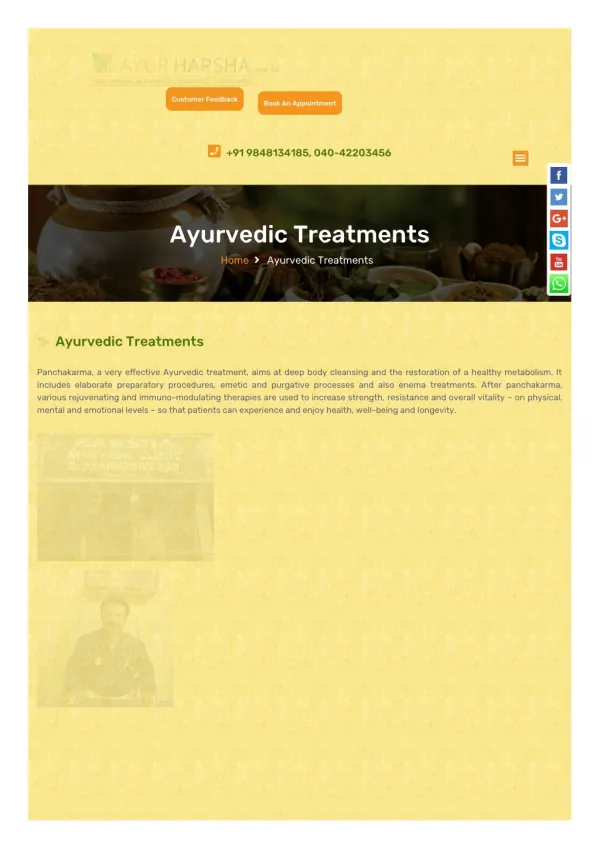 ayurvedic clinic in hyderabad in