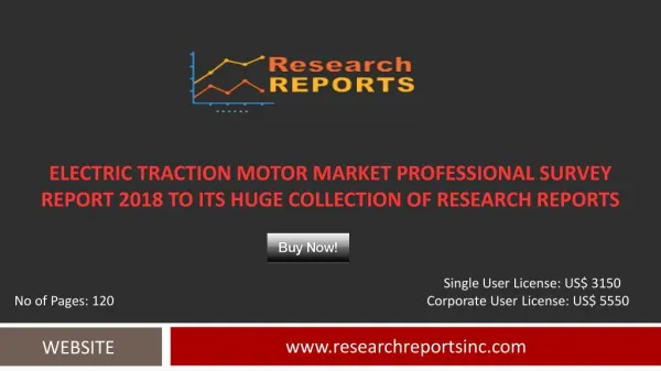 Global Electric Traction Motor Market Trends