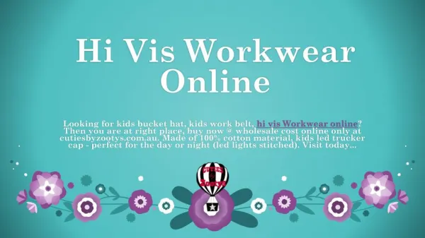 Hi Vis Workwear Online