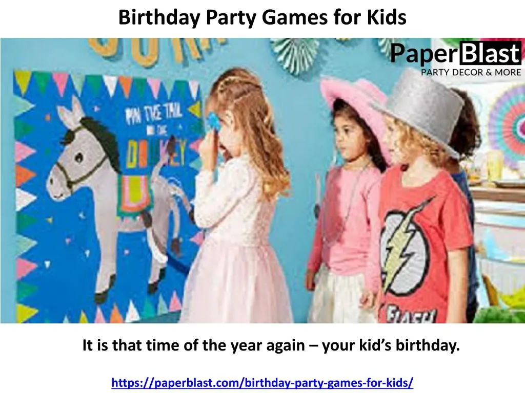 birthday party games for kids