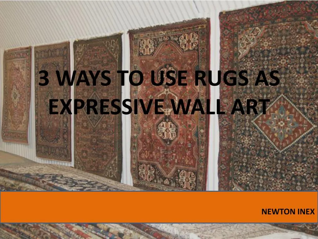 3 ways to use rugs as expressive wall art