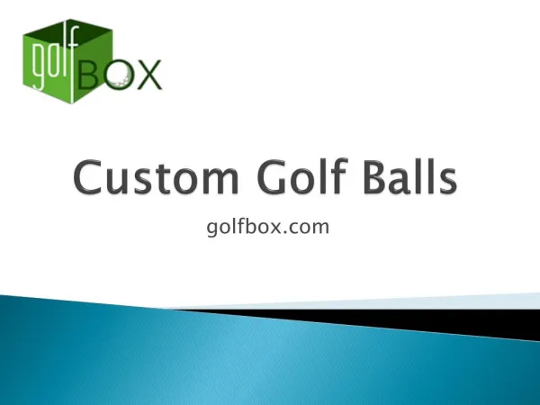 Custom Golf Balls - golfbox.com