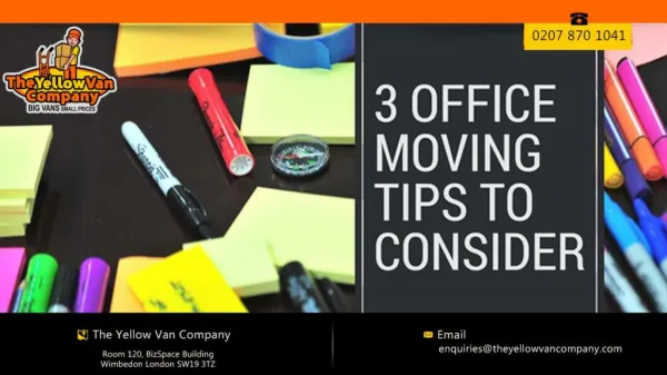 Office moving tips to consider