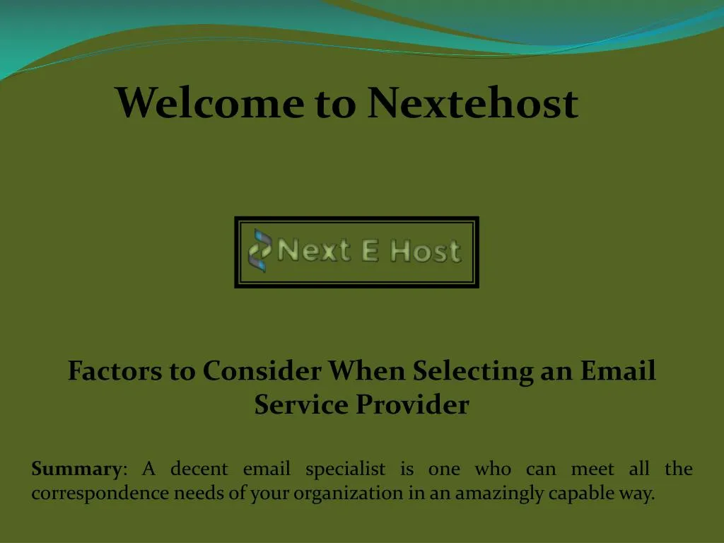 welcome to nextehost