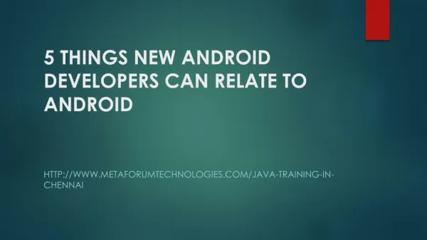 5 THINGS NEW ANDROID DEVELOPERS CAN RELATE TO JAVA