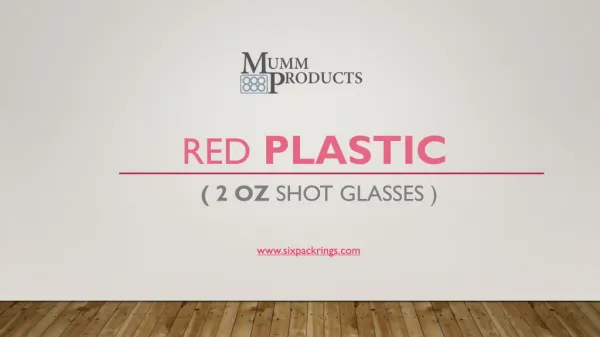 Red Plastic 2 oz Shot Glasses
