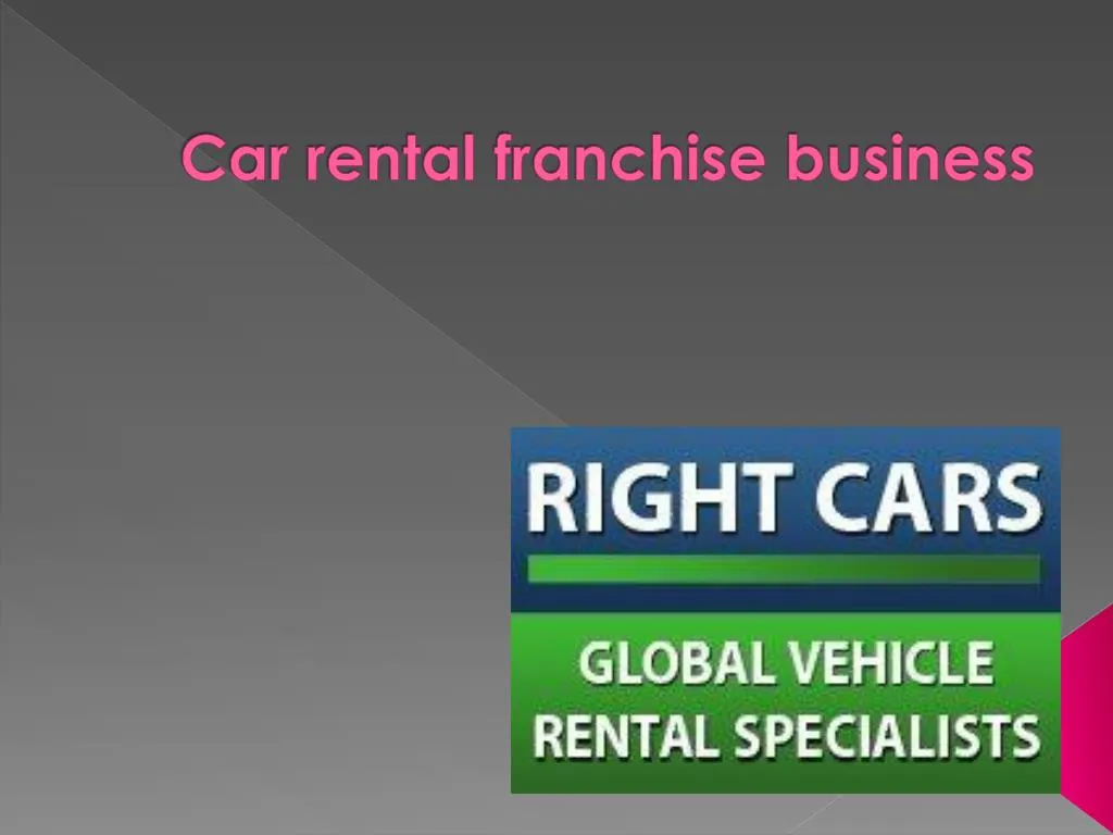 car rental franchise business
