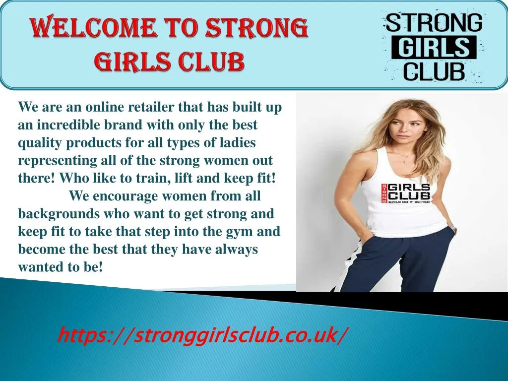 welcome to strong girls club